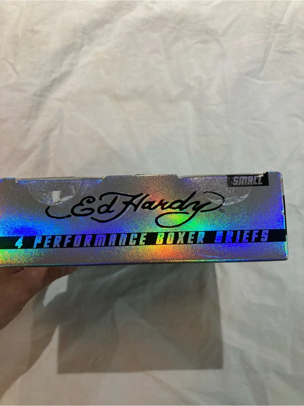 Ed Hardy 4-pack boxer briefs, Men’s size small, NIB!